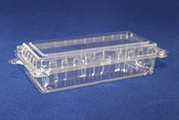 9.13 x 4.88 x 2.25 Inch (in) Size Miscellaneous Polyethylene Terephthalate (PETE) Food Packaging Container (T46)