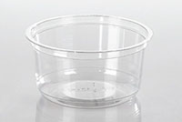 2.91 x 5.63 Inch (in) Size Round Polyethylene Terephthalate (PETE) Food Packaging Container (T524A)