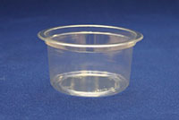 2.39 x 4.63 Inch (in) Size Round Polyethylene Terephthalate (PETE) Food Packaging Container (T881-A)