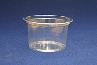 2.77 x 4.63 Inch (in) Size Round Polyethylene Terephthalate (PETE) Food Packaging Container (T882-A)
