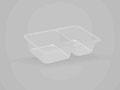 8.19 x 6.18 x 1.38 Inch (in) Size Rectangle Polyethylene Terephthalate (PETE) Food Packaging Container (500666)