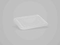 9.29 x 7.28 x 0.51 Inch (in) Size Rectangle Polyethylene Terephthalate (PETE) Food Packaging Container (600159)