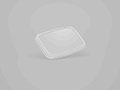 7.20 x 5.47 x 0.47 Inch (in) Size Rectangle Polypropylene (PP) Food Packaging Container (600184)