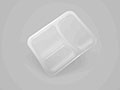 9.06 x 7.09 x 0.47 Inch (in) Size Rectangle Polypropylene (PP) Food Packaging Container (600188)