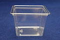 4.28 x 4.28 x 2.92 Inch (in) Size Square Polyethylene Terephthalate (PETE) Food Packaging Container (T13384)