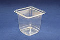 4.47 x 4.47 x 3.79 Inch (in) Size Square Polyethylene Terephthalate (PETE) Food Packaging Container (T16156)