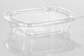 4.71 x 5.88 x 1.30 Inch (in) Size Rectangle Polyethylene Terephthalate (PETE) Food Packaging Container (T16610)