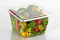 5.65 x 6.02 x 3.33 Inch (in) Size Square Polyethylene Terephthalate (PETE) Food Packaging Container (T21907)